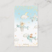 Luchthavens luiende luipaard luiers informatiekaartje (Achterkant)