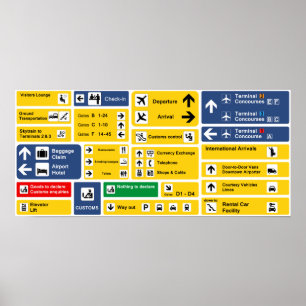Luchthavensignalen Poster