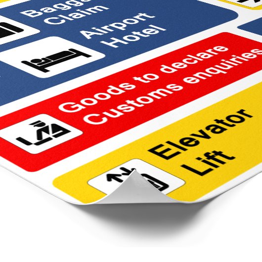 Luchthavensignalen Poster (Hoek)