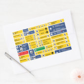 Luchthavensignalen Rechthoekige Sticker (Envelop)