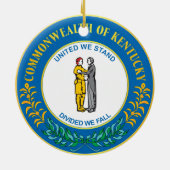 Luchthavenstad Louisville Keramisch Ornament (Achterkant)