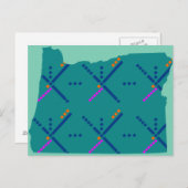 Luchthaventapijt Portland Oregon PDX Briefkaart (Voorkant / Achterkant)
