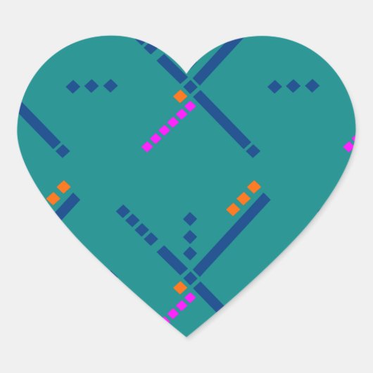 Luchthaventapijt Portland Oregon PDX Hart Sticker (Voorkant)