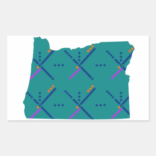 Luchthaventapijt Portland Oregon PDX Rechthoekige Sticker (Voorkant)
