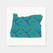 Luchthaventapijt Portland Oregon PDX Servet (Voorkant)