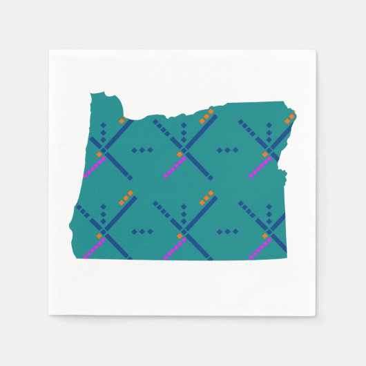 Luchthaventapijt Portland Oregon PDX Servet (Voorkant)