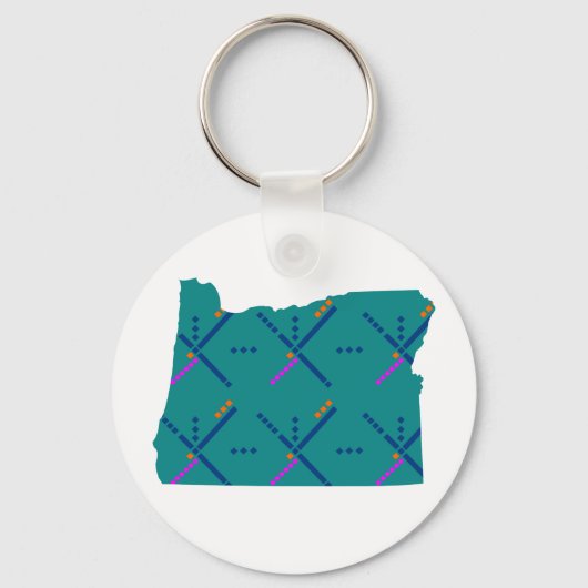 Luchthaventapijt Portland Oregon PDX Sleutelhanger (Voorkant)