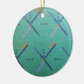 Luchthaventapijt van Portland Oregon Keramisch Ornament (Links)