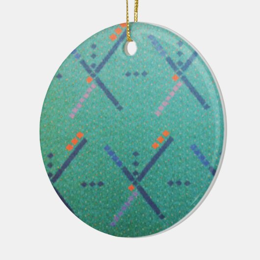 Luchthaventapijt van Portland Oregon Keramisch Ornament (Links)