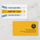 Luchthaventaxi Service Visitekaartje (Voorkant / Achterkant)