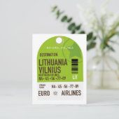 Luchthaventicket Litouwen Vilnius (Staand voorkant)