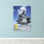 Luchthavenverzorgers testen de sprinklerinstallati canvas afdruk (Insitu (Houten vloer))