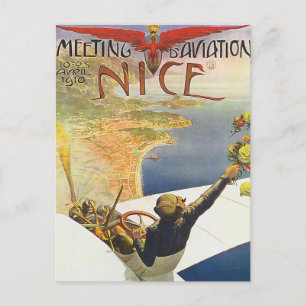 Luchthavenvliegers van Nice Poster Briefkaart