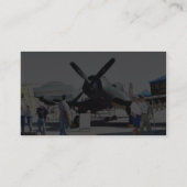 Luchthavenvliegtuigen Visitekaartje (Achterkant)