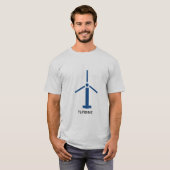 Luchthavenvlucht met piloot t-shirt (Voorkant volledig)