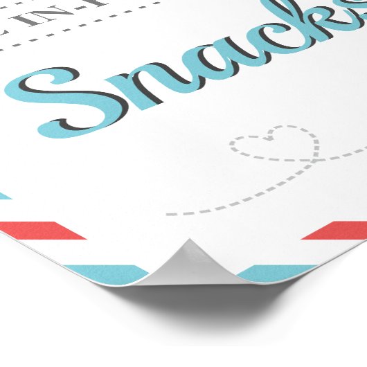 Luchthavenvlucht met tussenvel poster (Hoek)