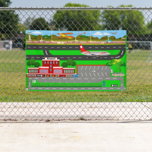 Luchthavenwegen voor auto's 3' x 5' spandoek (Insitu)