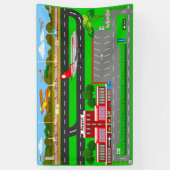 Luchthavenwegen voor auto's 3' x 5' spandoek (Verticaal)