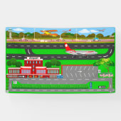 Luchthavenwegen voor auto's 3' x 5' spandoek (Horizontaal)