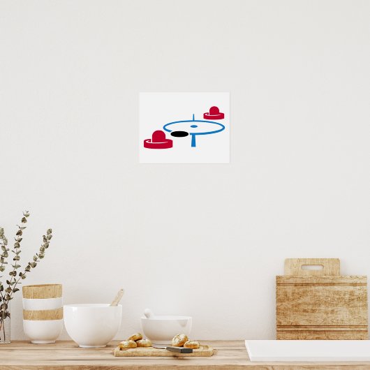 Luchthockey Poster (Keuken)