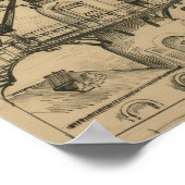 Luchthuis van Albert Robida (1883) Poster (Hoek)