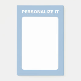Luchtig blauw Modern gepersonaliseerd veelzijdig Post-it® Notes