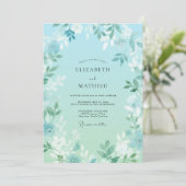 Luchtig Lentewedding met Zeeschuim Kaart (Staand voorkant)