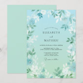 Luchtig Lentewedding met Zeeschuim Kaart (Voorkant / Achterkant)
