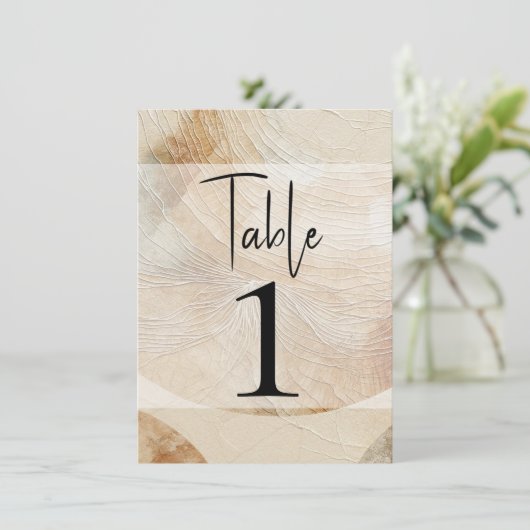 Luchtig neutraal natuurlijk element Boheems tabeln Kaart (Staand voorkant)