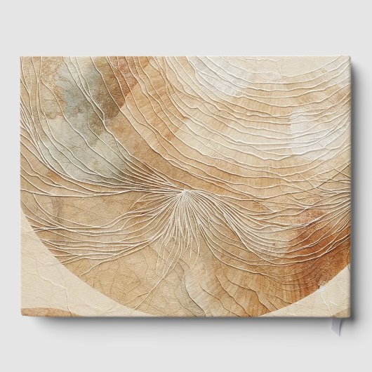 Luchtig Neutraal Natuurlijk Element Boheemse Boho Gastenboek (Achterkant)