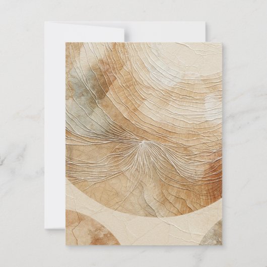 Luchtig Neutraal Natuurlijk Element Bohemen Boho R Kaart (Achterkant)