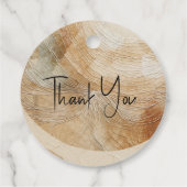 Luchtig neutraal natuurlijk element Bohemian Boho Bedankjes Labels (Achterkant)