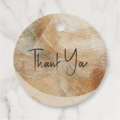 Luchtig neutraal natuurlijk element Bohemian Boho  Bedankjes Labels (Voorkant)