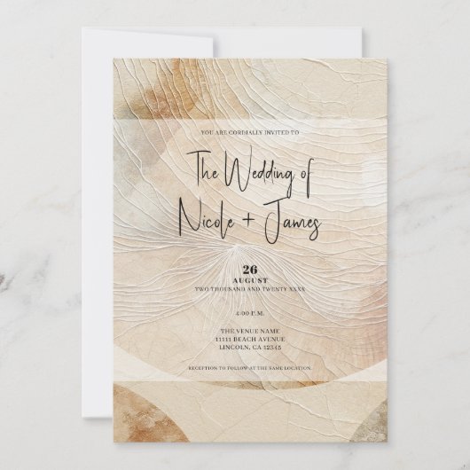 Luchtig neutraal natuurlijk element Bohemian Boho Kaart (Voorkant)