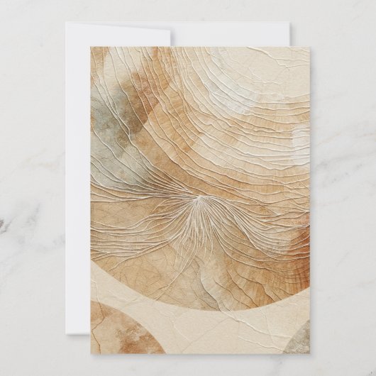 Luchtig neutraal natuurlijk element Bohemian Boho Kaart (Achterkant)