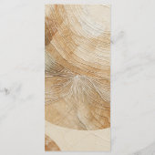 Luchtig neutraal natuurlijk element Bohemian Boho  Menu (Achterkant)