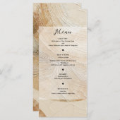 Luchtig neutraal natuurlijk element Bohemian Boho  Menu (Voorkant / Achterkant)