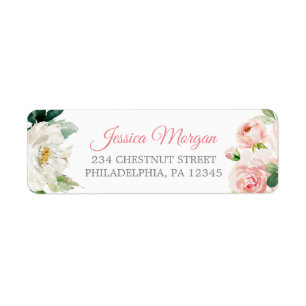 Luchtig Roze Retouradres Label