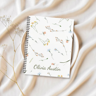 Luchtig Wildbloem Journal Persoonlijk Minimalistis Notitieboek