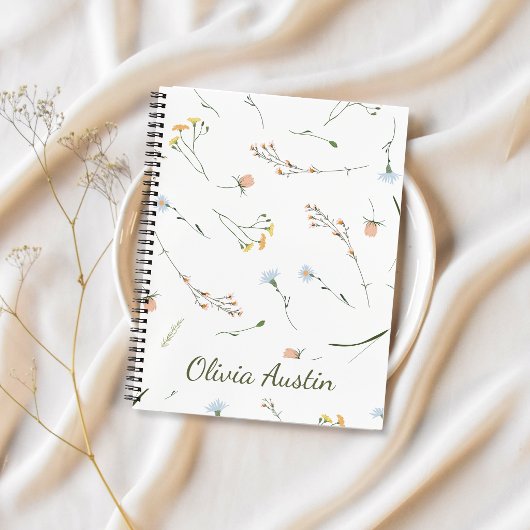 Luchtig Wildbloem Journal Persoonlijk Minimalistis Notitieboek