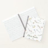 Luchtig Wildbloem Journal Persoonlijk Minimalistis Notitieboek (Binnen)