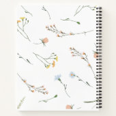 Luchtig Wildbloem Journal Persoonlijk Minimalistis Notitieboek (Achterkant)