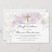 Luchtige bloemen met kruisbevestiging kaart (Voorkant)