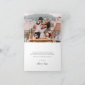 Luchtige Bloemige Dankjewel Bedankkaart (Binnen)