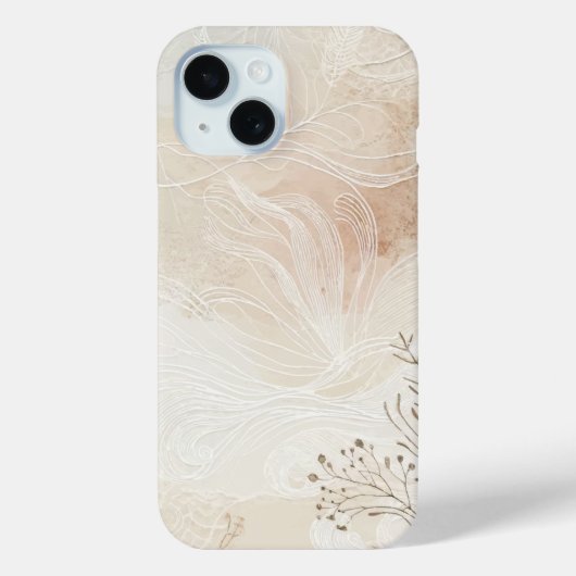 Luchtige Boheemse Botanische Bloemige Snaarkunst O Case-Mate iPhone Case (Achterkant)