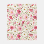 Luchtige Cosmos Bloemstengels Fleece Deken (Voorkant)