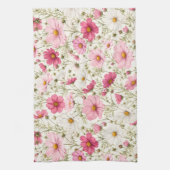 Luchtige Cosmos Bloemstengels Theedoek (Verticaal)