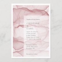 Luchtige en lichte huwelijksuitnodiging