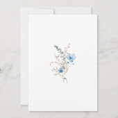 Luchtige Eucalyptus Groene Boho Rustieke Bruidsuit Kaart (Achterkant)