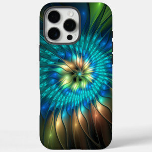 Luchtige Fantasie Bloem, Kleurrijke Abstracte Frac iPhone 16 Pro Max Hoesje